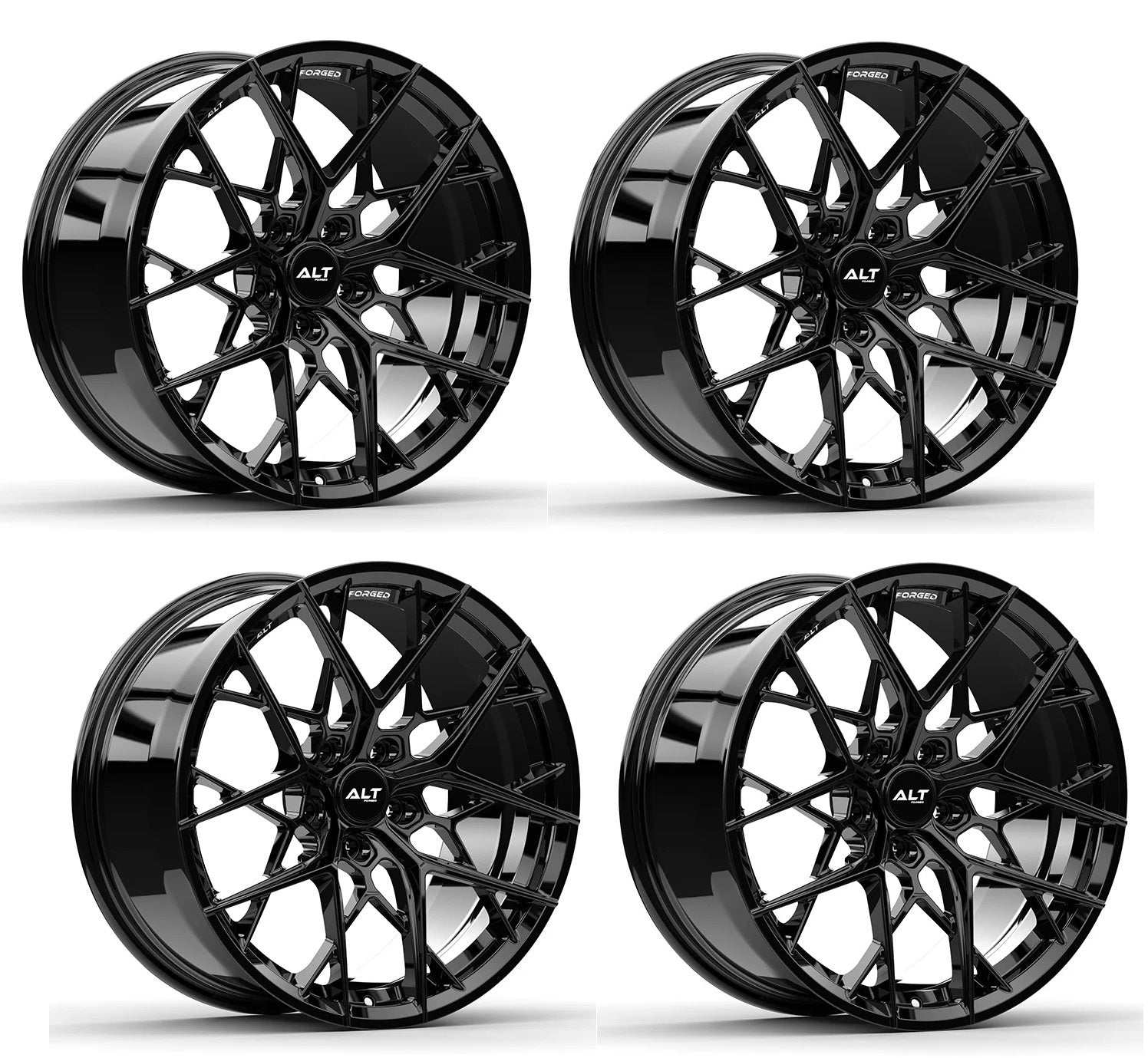 C6-C7 Corvette Wheels: ALT15 FORGED - Gloss Black (Set)