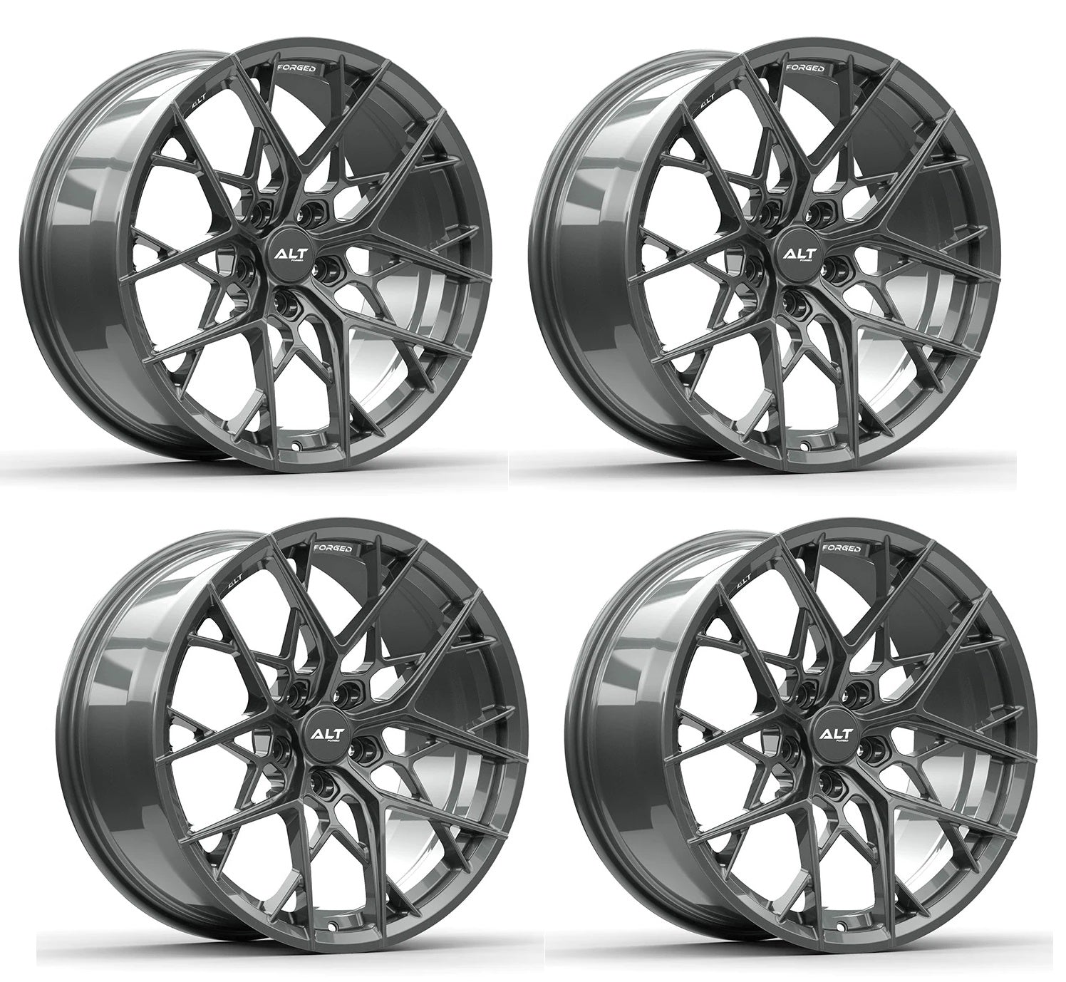 C6-C7 Corvette Wheels: ALT15 FORGED - Gloss Gunmetal (Set)