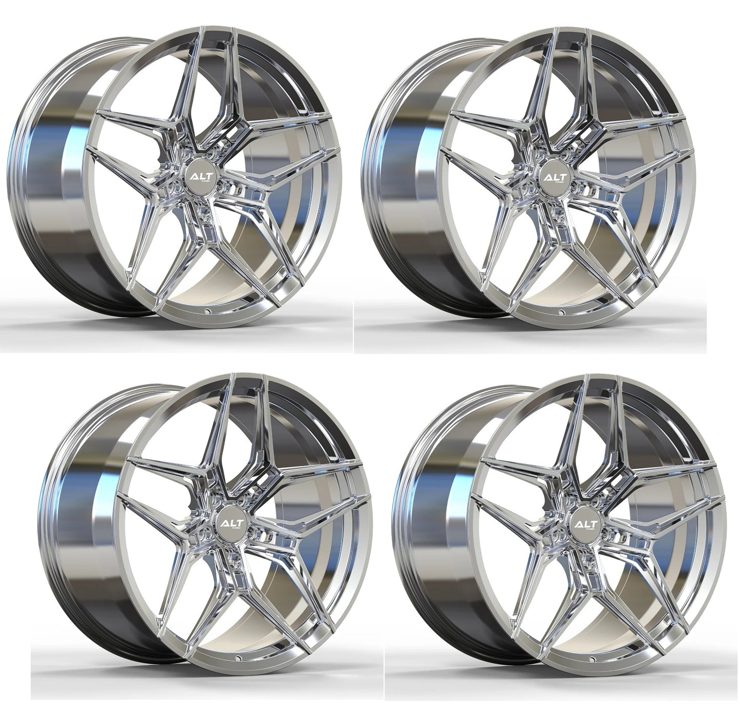 C6-C7 Corvette Wheels: ALT18 FORGED - Chrome (Set)