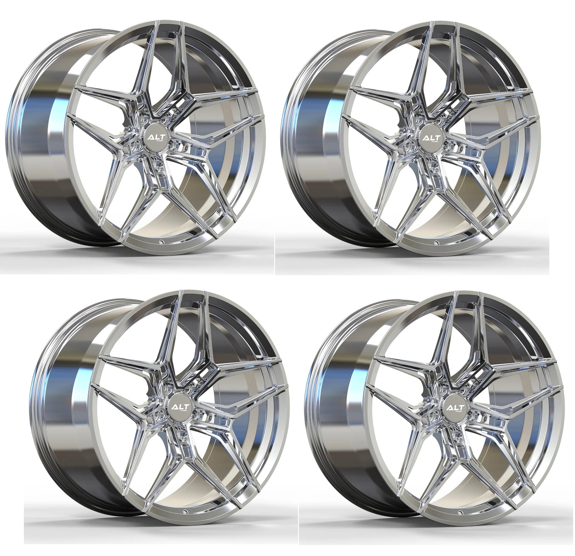 C6-C7 Corvette Wheels: ALT18 FORGED - Chrome (Set)