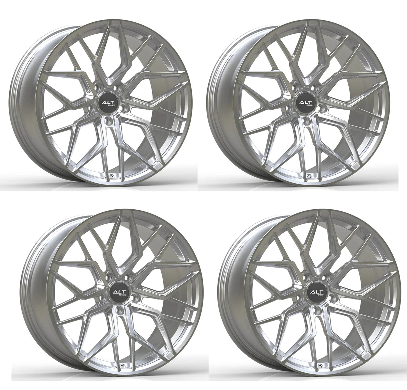 C6-C7 Corvette ALT20 FORGED Wheels - Brushed Aluminum (Set)