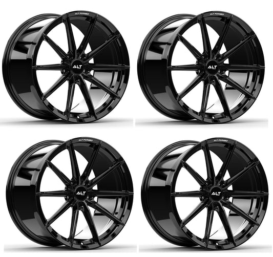 C6-C7 Corvette Wheels: ALT6 FORGED - Gloss Black (Set)