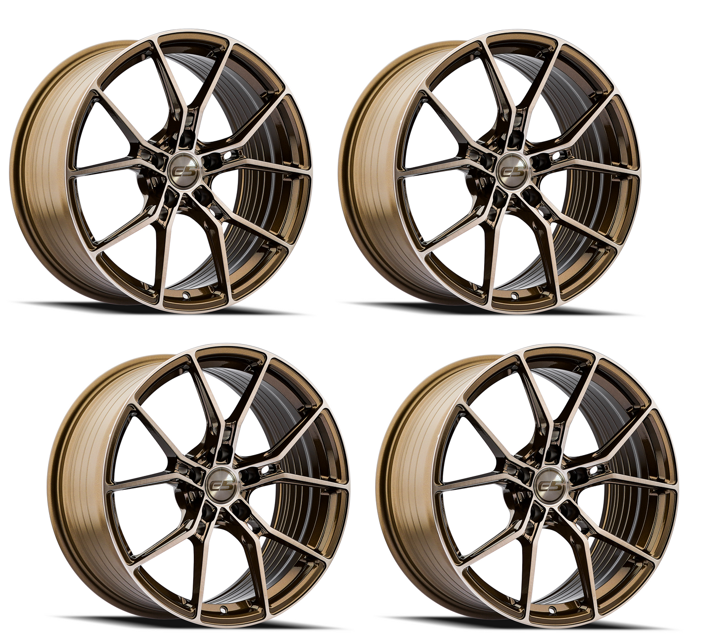 Corvette Wheels: E5 Daytona - Bronze Brushed Tint (Set)