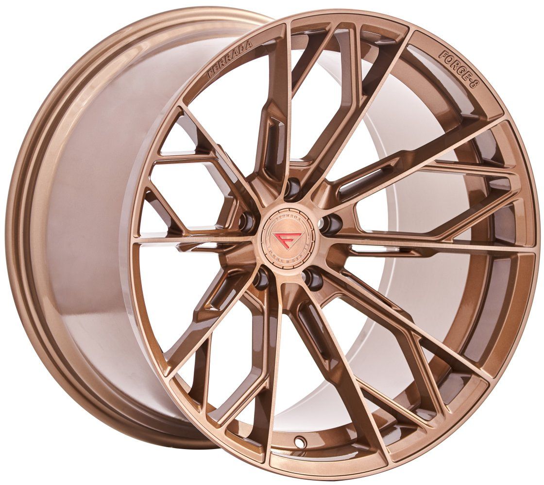 C6-C7 Corvette Wheels: Ferrada Rotary Forged FR11 - Brushed Cobre