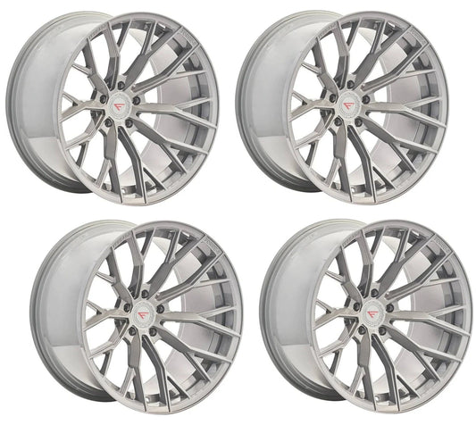C6-C7 Corvette Wheels: Ferrada Forge-8 FR9 - Storm Gray (Set)