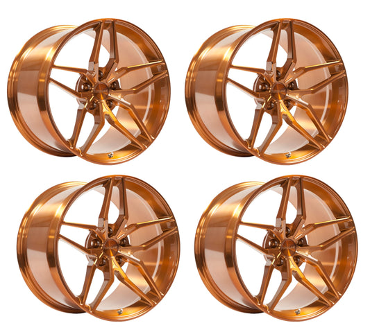 C6-C7 Corvette Wheels: Forgeline EX1 - Transparent Copper (Set)