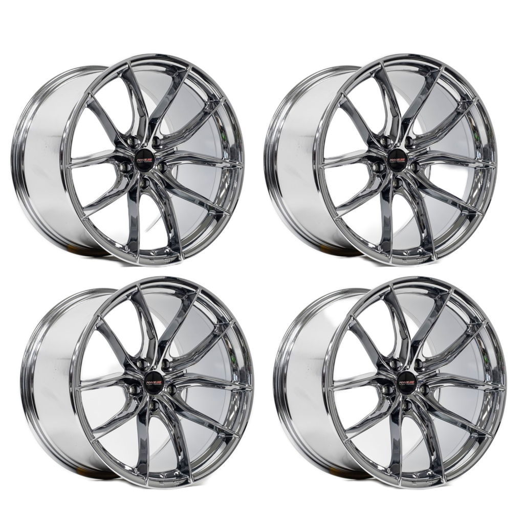 Corvette Wheels: Forgeline F01 - Chrome (Set)
