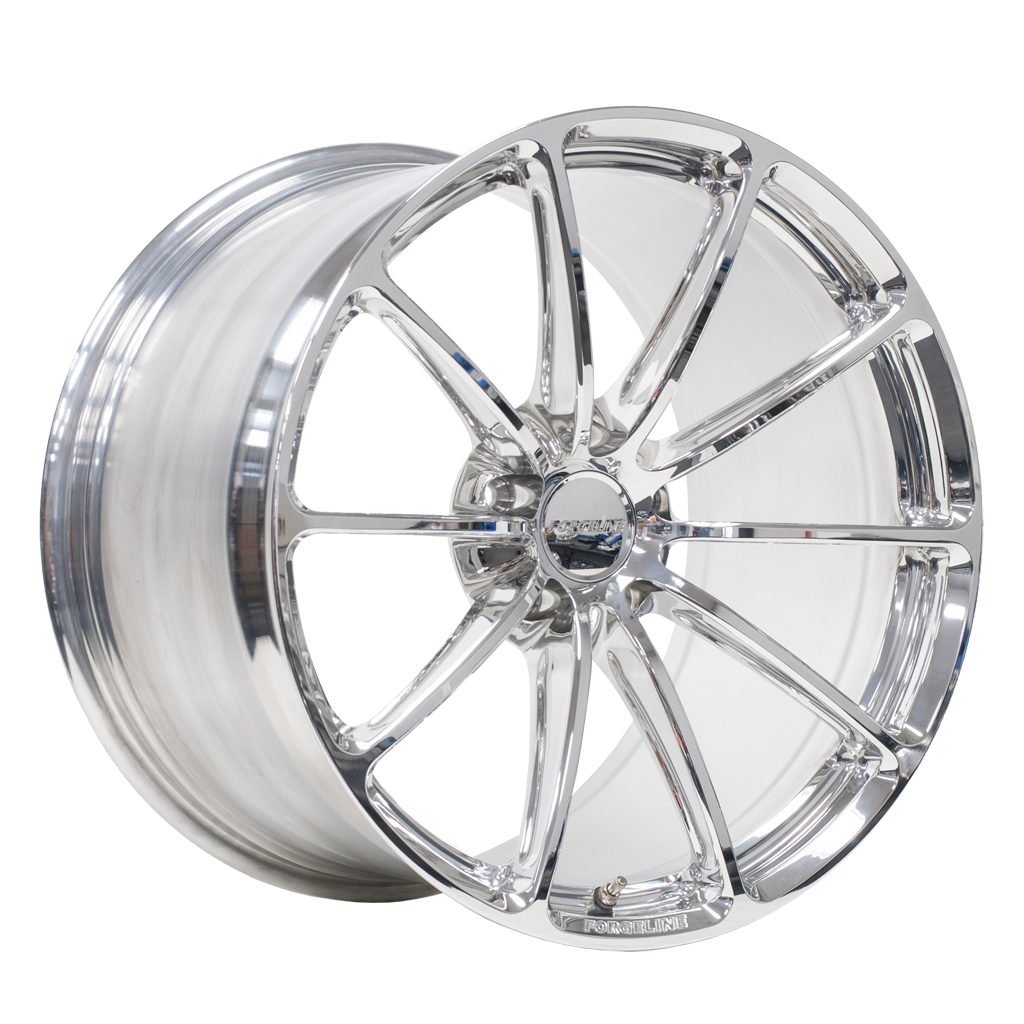 Forgeline Monoblock GT1 Wheels for C6-C7 Corvette - Fully Polished