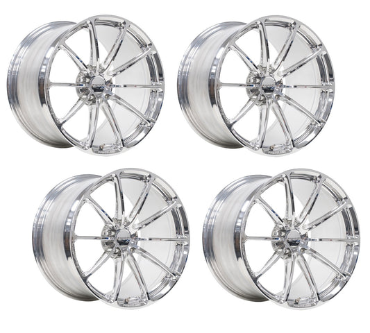 C6-C7 Corvette Wheels: Forgeline GT1 - Polished (Set)