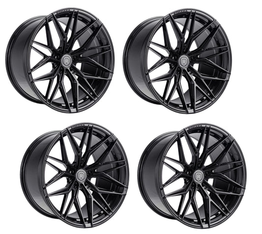 C6-C7 Corvette Rohana RFX17 Wheels - Gloss Black (Set)