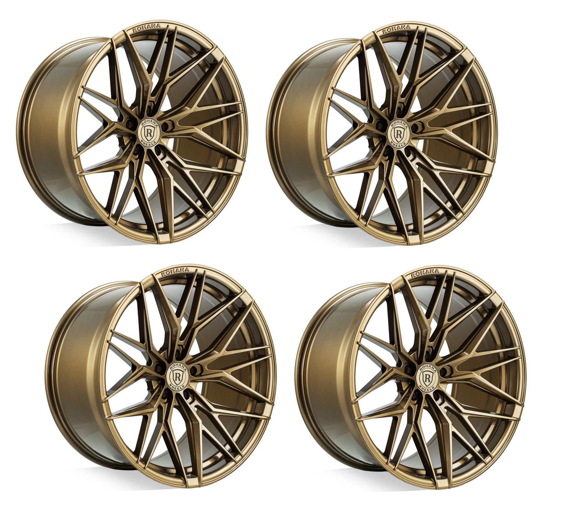 C6-C7 Corvette Rohana RFX17 Wheels - Gloss Bronze (Set)