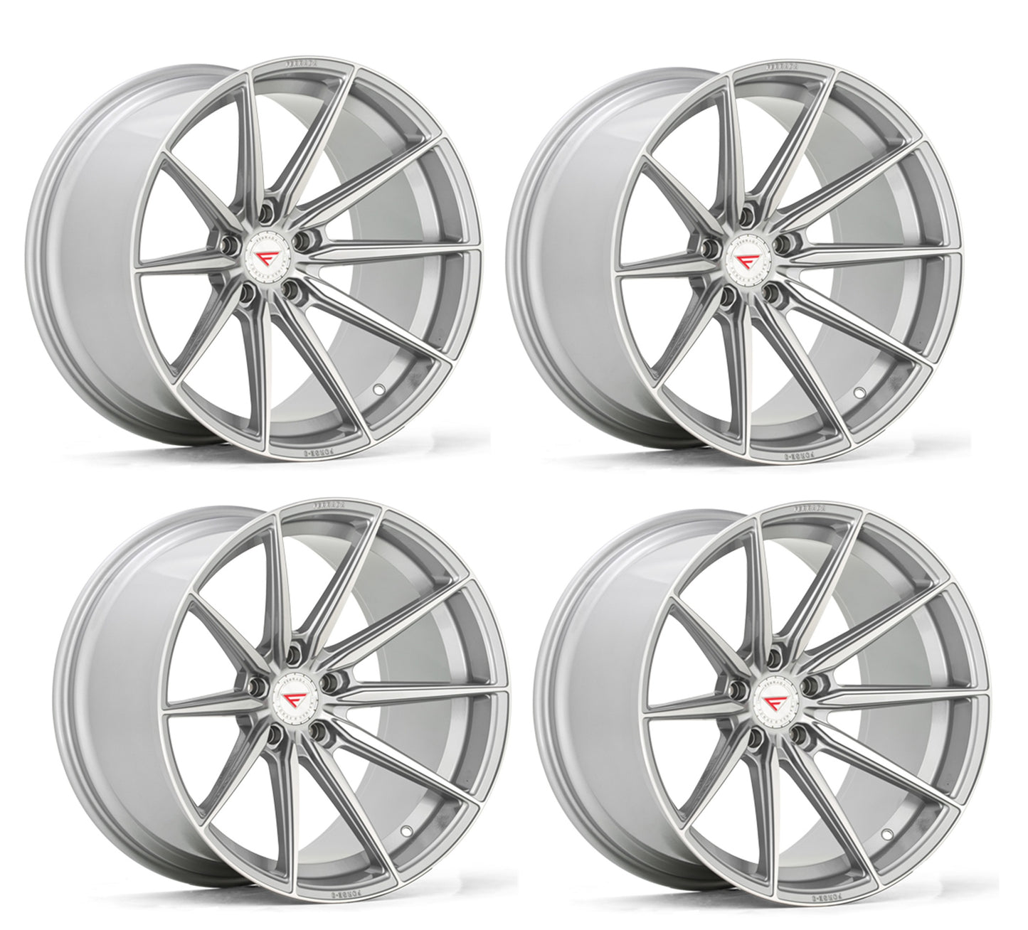 C6-C7 Corvette Wheels: Ferrada FR10 - Machine Silver Set of 4