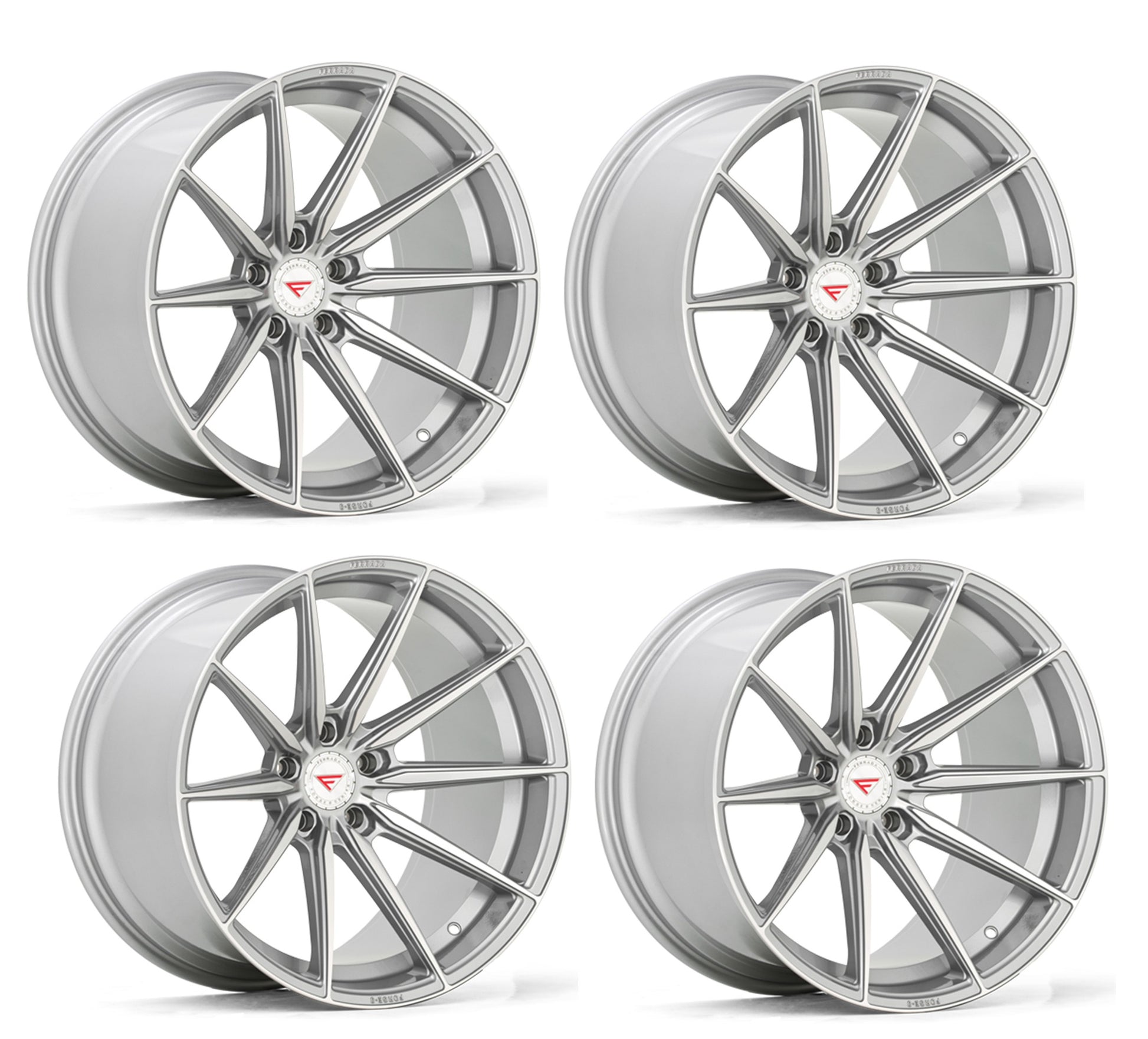C6-C7 Corvette Wheels: Ferrada FR10 - Machine Silver Set of 4