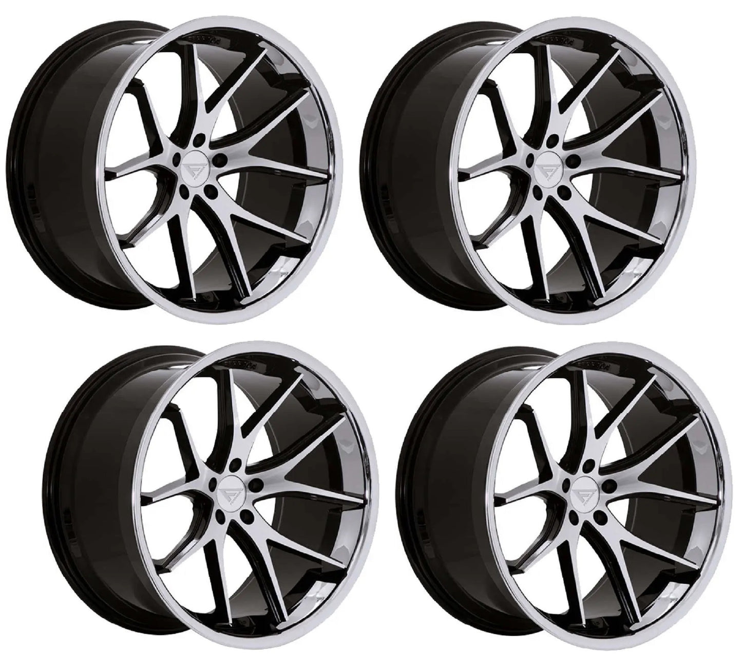 C6-C7 Corvette Wheels: Ferrada FR2 - Machine Face w/ Chrome Lip (Set)