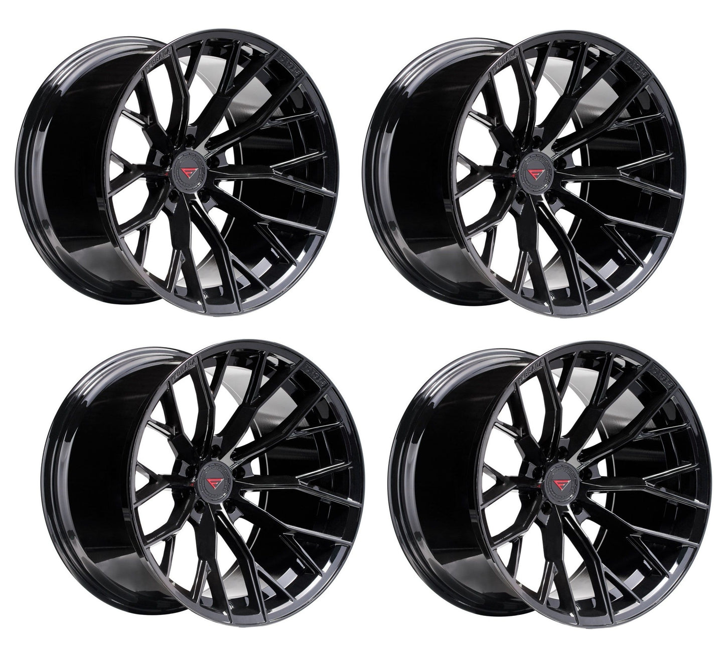 C6-C7 Corvette Wheels: Ferrada FR9 - Obsidian Black (Set)