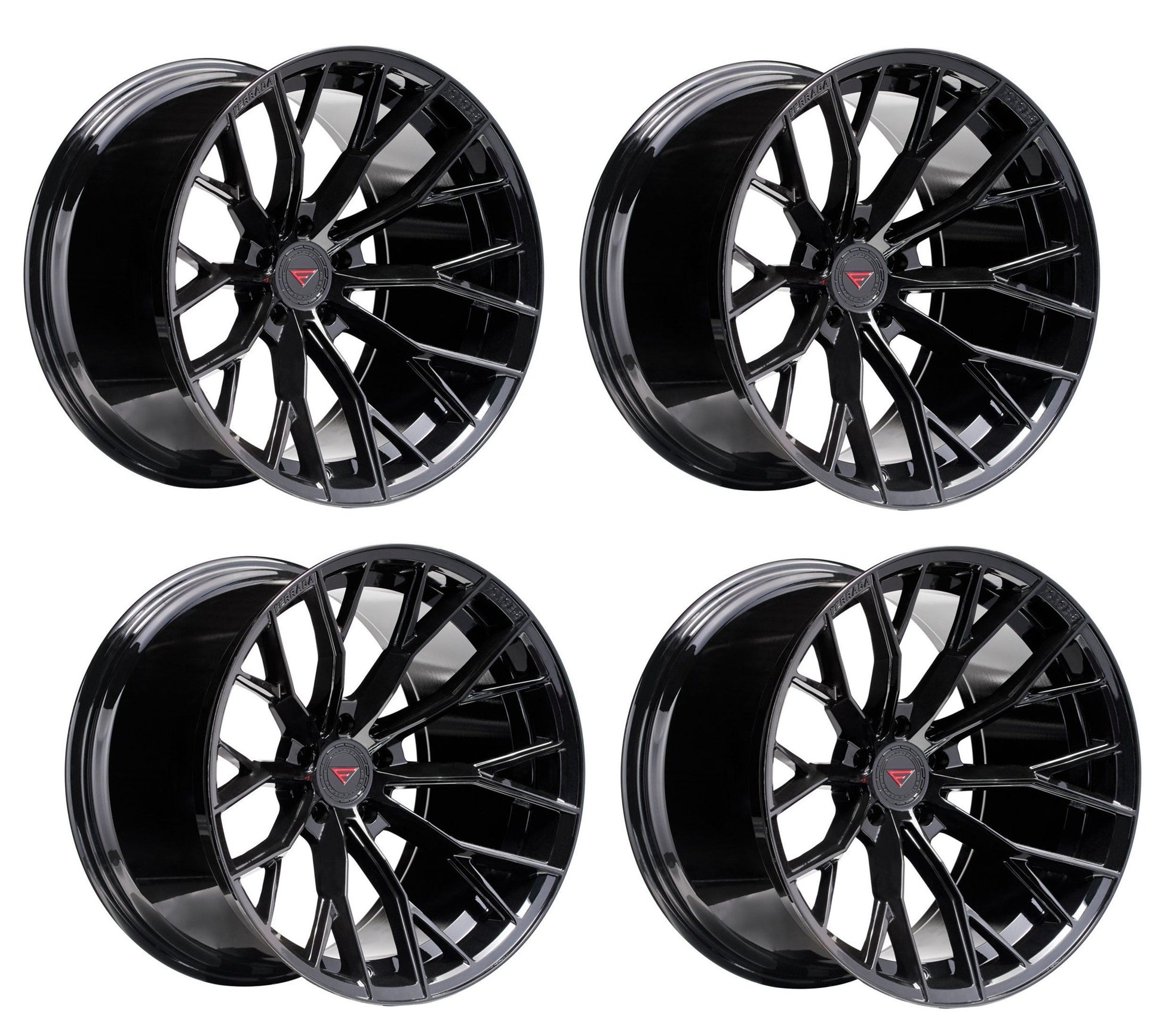 C6-C7 Corvette Wheels: Ferrada FR9 - Obsidian Black (Set)