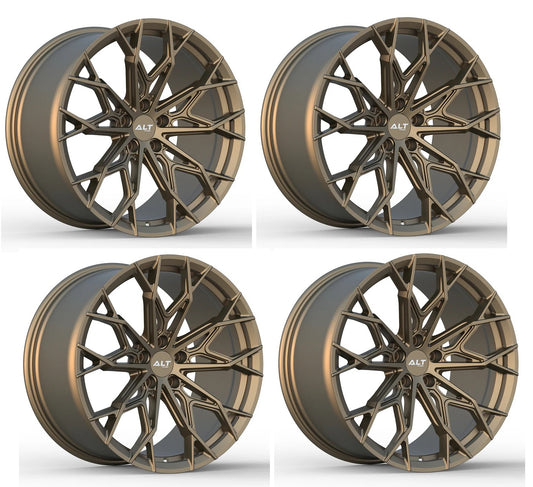 C6 Corvette Wheels by ALT Forged - ALT14 Satin Bronze Wheels Set of 4
