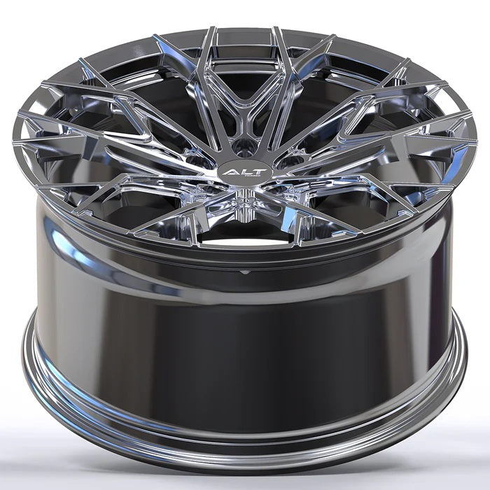 C6 Corvette Wheel by ALT Forged - ALT14 Chrome (concave view)