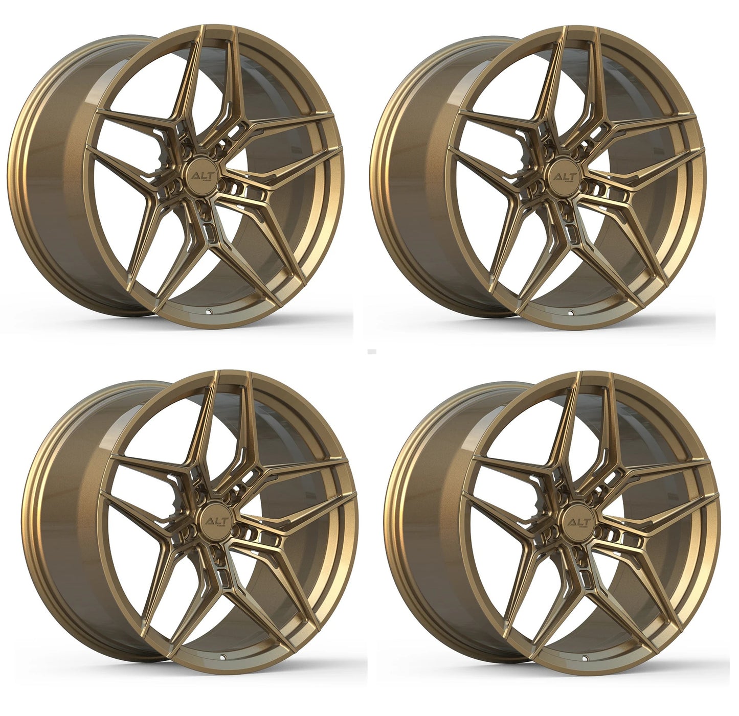 C6 Corvette Wheels – ALT18 Forged Gloss Bronze | Set of 4