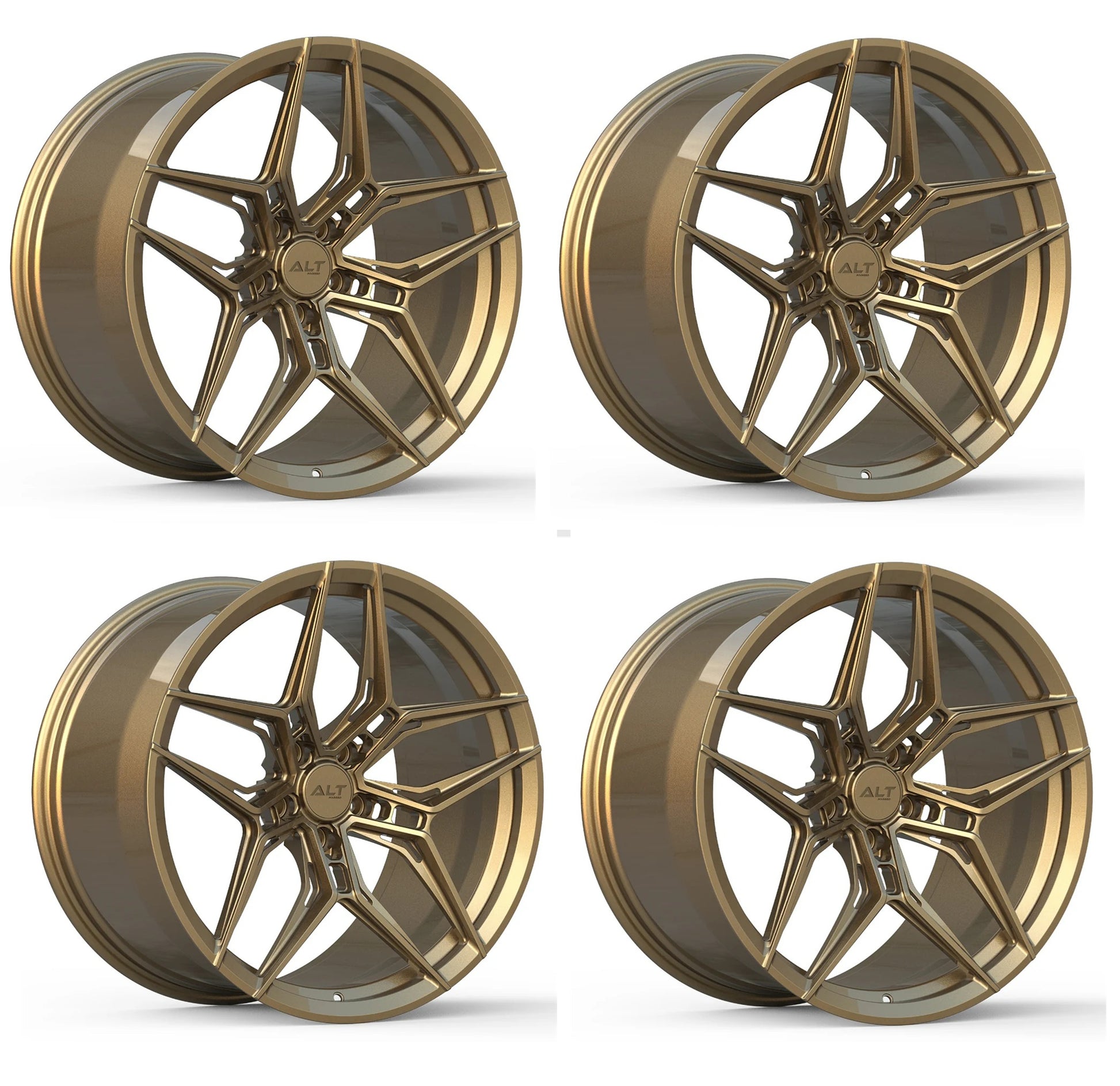 C6 Corvette Wheels – ALT18 Forged Gloss Bronze | Set of 4