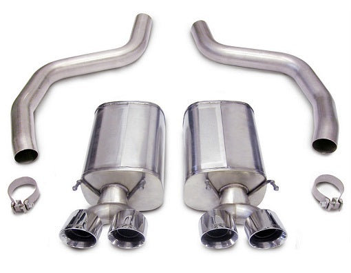 C6 Corvette Exhaust: 2.5 in. Axle-Back SPORT w/ Twin 4.5 in. Polished Tips | 2009-2013 LS3 - Corsa Performance