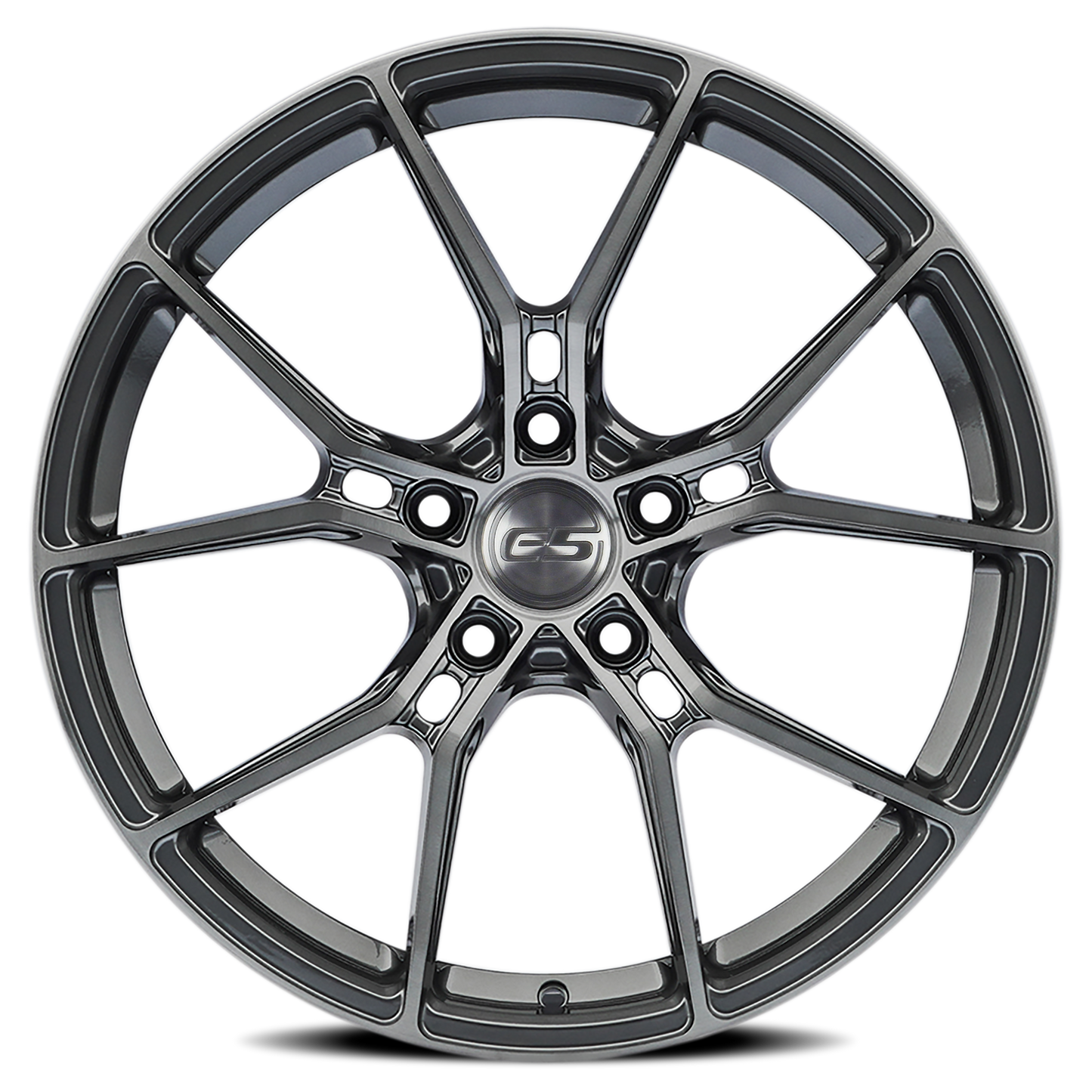 C6 Corvette Wheels – E5 Daytona Brushed Titanium | Set of 4