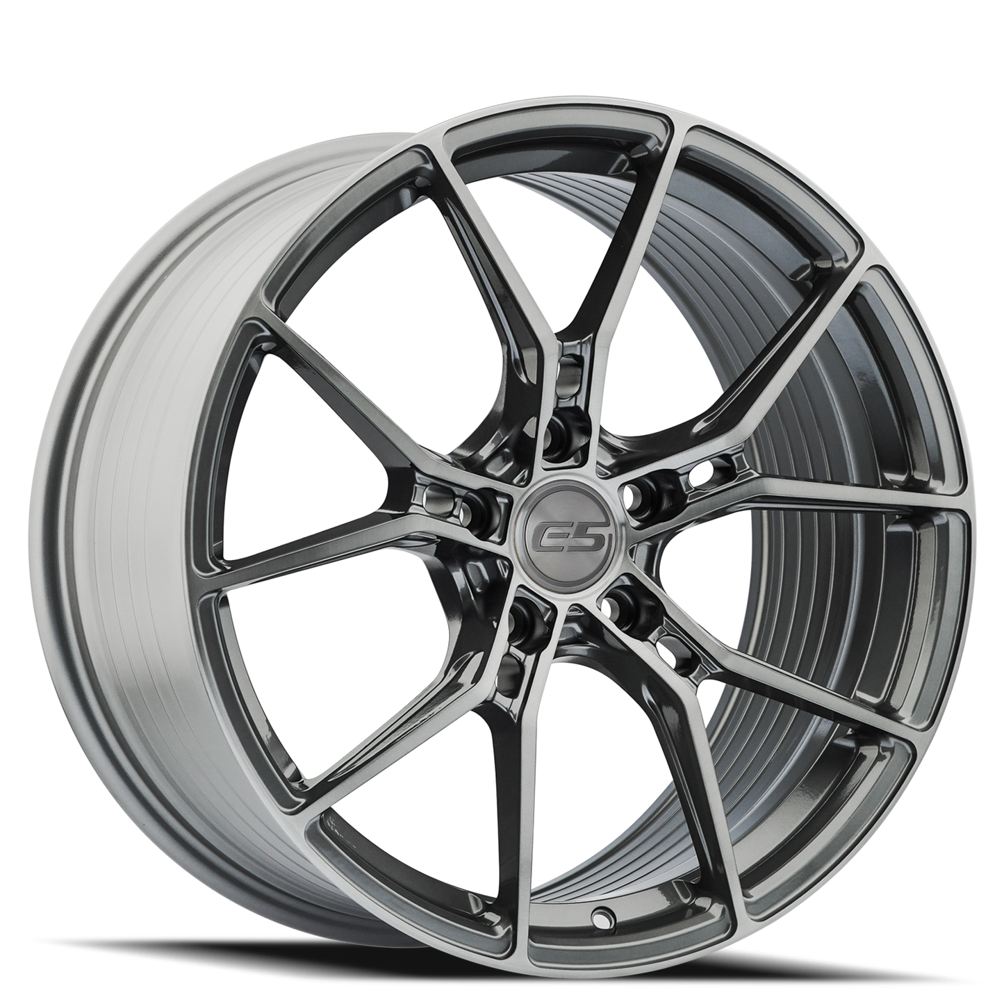 C6 Corvette Wheels – E5 Daytona Brushed Titanium | Set of 4