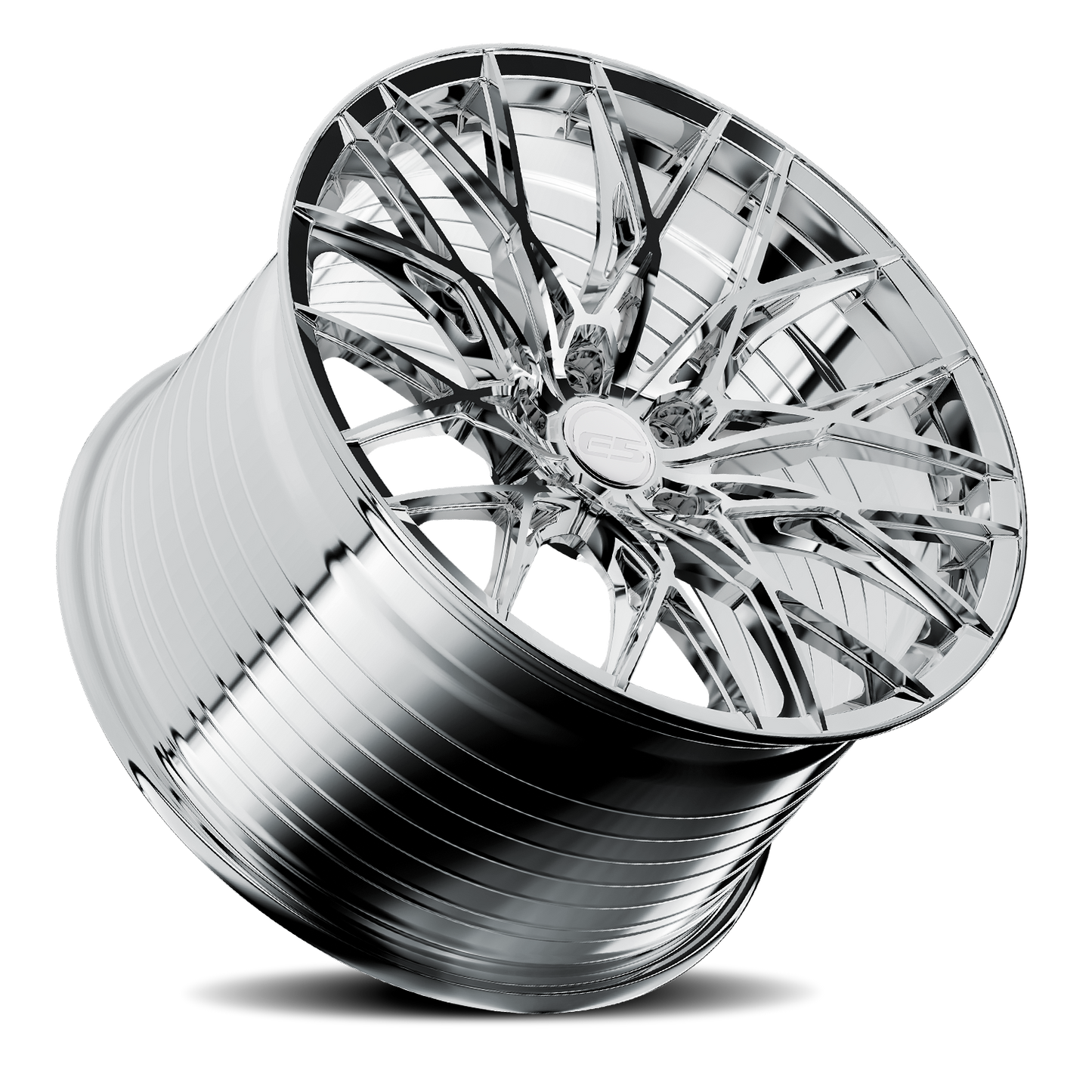 C6 Corvette E5 Sebring Flow Formed Wheel - Chrome (concave view)