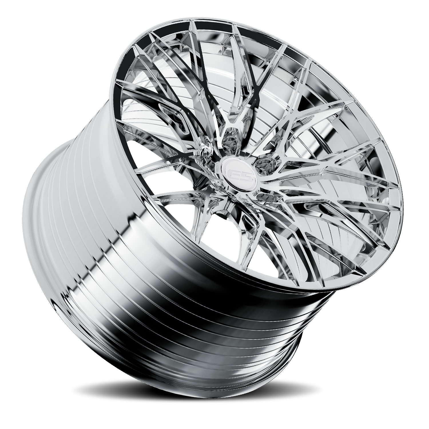 C6 Corvette E5 Sebring Flow Formed Wheel - Chrome (concave view)