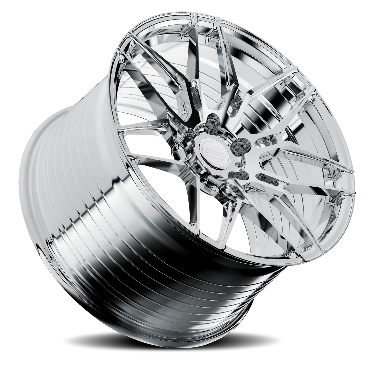 C6 Corvette Wheels – E5 Speedway Chrome (concave view)