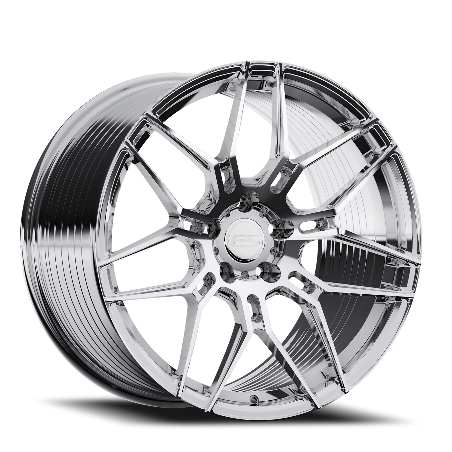 C6 Corvette Wheel – E5 Speedway Chrome (single)