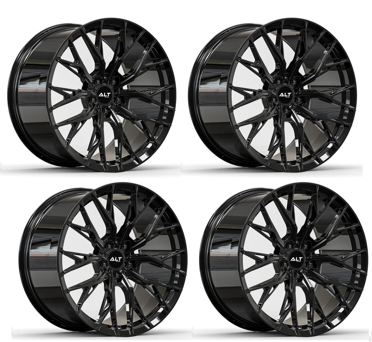 C6 Corvette Wheels – ALT10 Forged Gloss Black | Set of 4