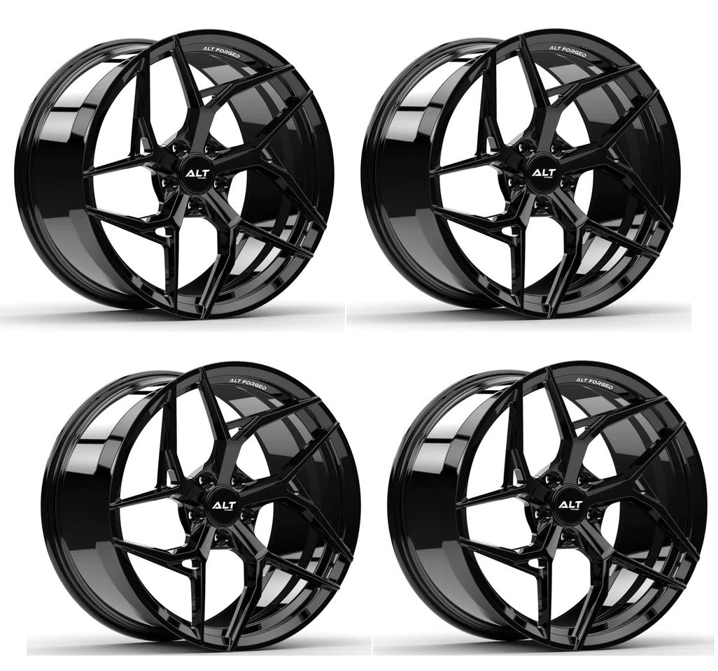 C6 Corvette Wheels – ALT12 Forged Gloss Black | Set of 4