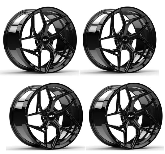 C6 Corvette Wheels – ALT12 Forged Gloss Black | Set of 4