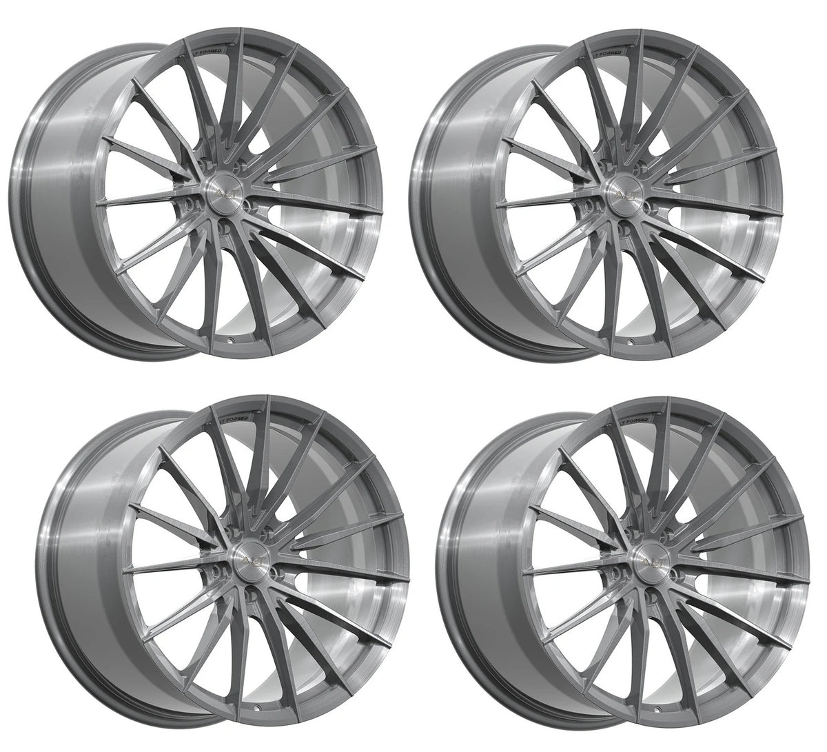 C6 Corvette Wheels – ALT8 Forged Brushed Titanium | Set of 4