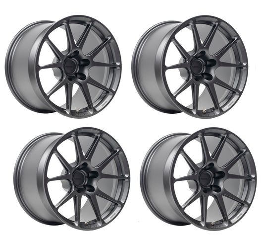 C6 Corvette Forged Wheels - Forgeline GS1 Frozen Charcoal | Set of 4
