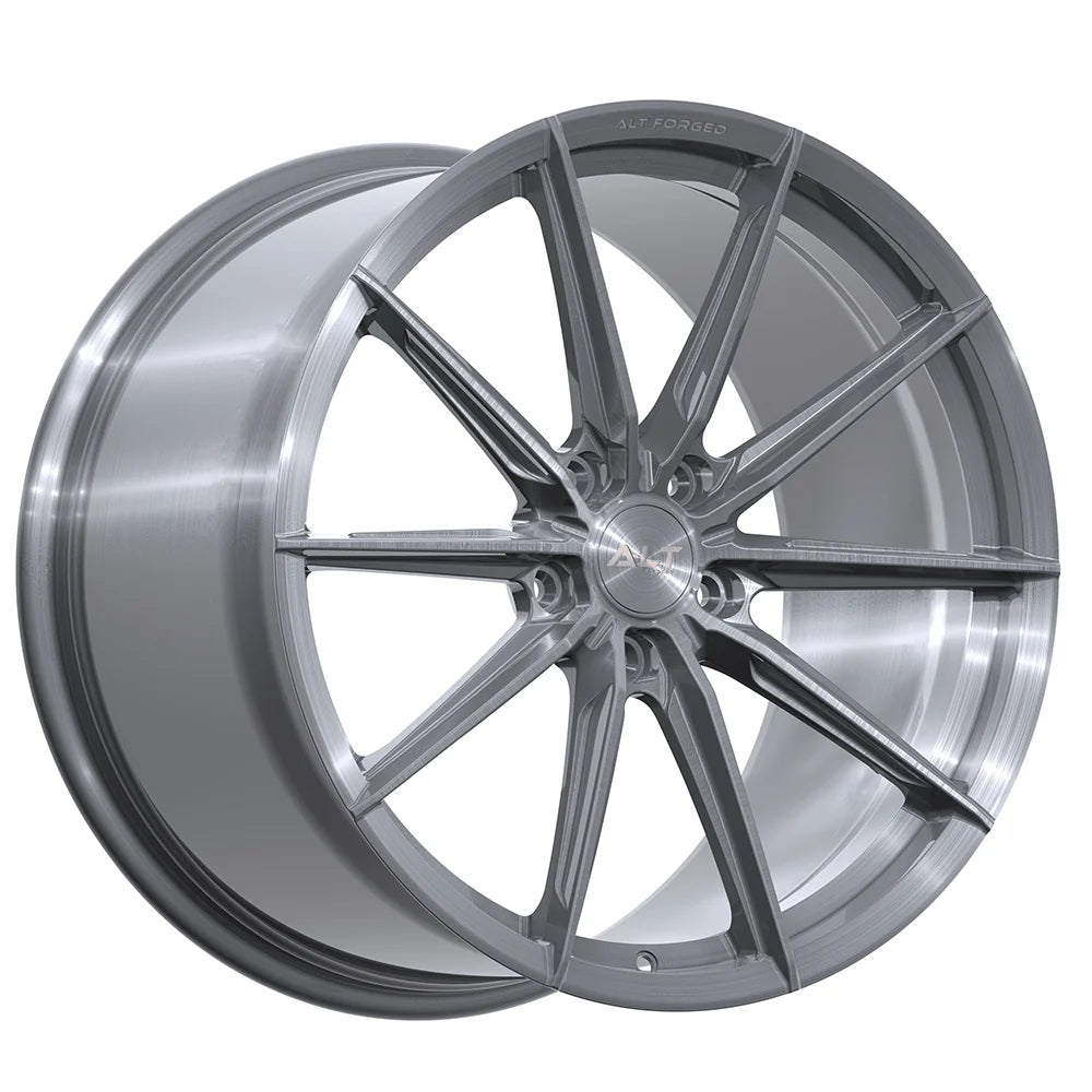 C6 Corvette Wheels – ALT6 Forged Brushed Titanium