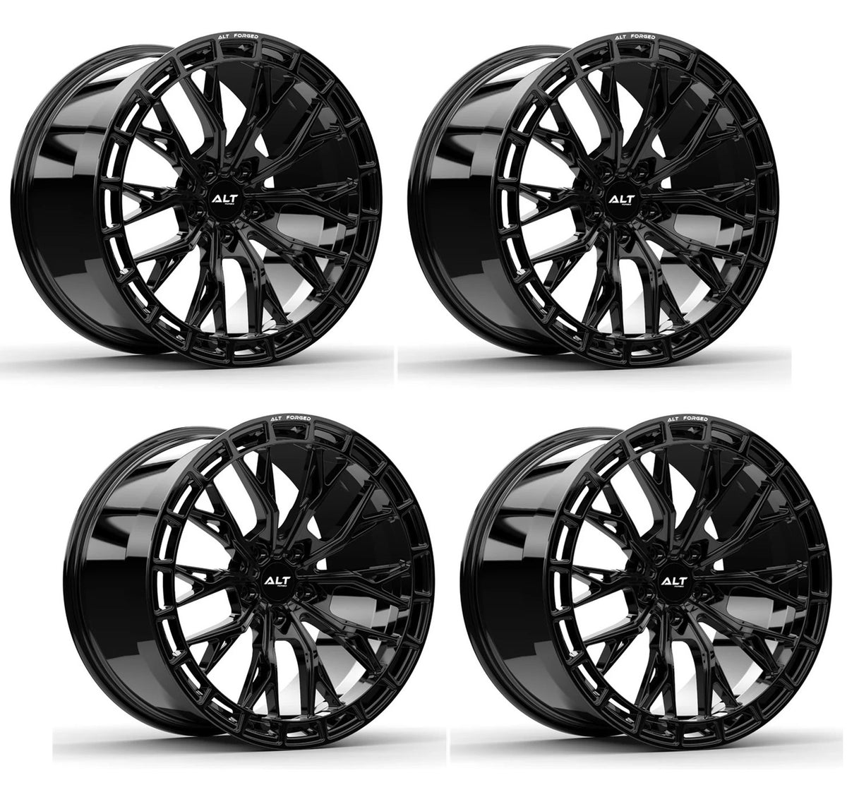 C6 Corvette Wheels – ALT RSL-10 Forged Gloss Black | Set of 4