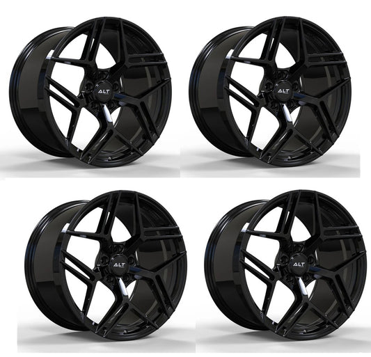 C6 Corvette Wheels – ALT12R Forged Gloss Black | Set of 4