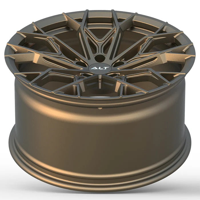 C6 Corvette Wheel by ALT Forged - ALT14 Satin Bronze (concave view)