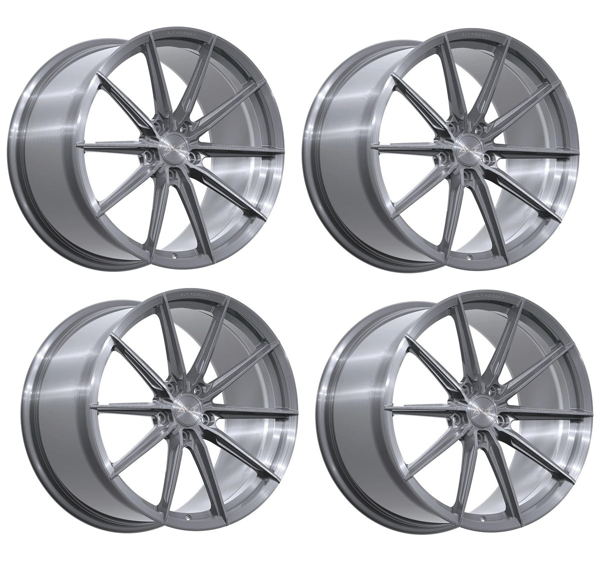 C6 Corvette Wheels – ALT6 Forged Brushed Titanium | Set of 4