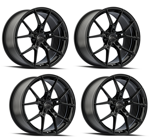 C6 Corvette Wheels - E5 Daytona Gloss Black Set of 4