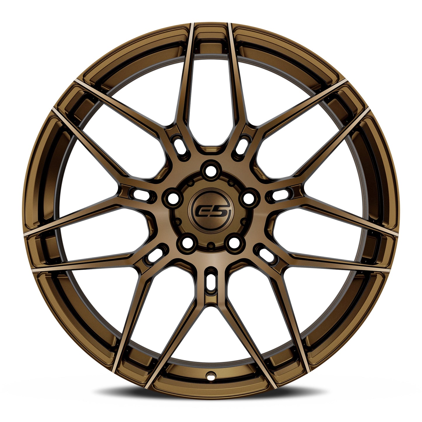 E5 Speedway Dark Bronze Wheel for C6 Corvette (front view)
