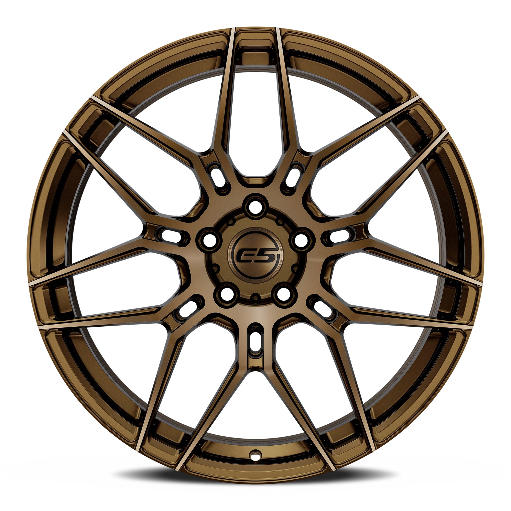 E5 Speedway Dark Bronze Wheel for C6 Corvette (front view)
