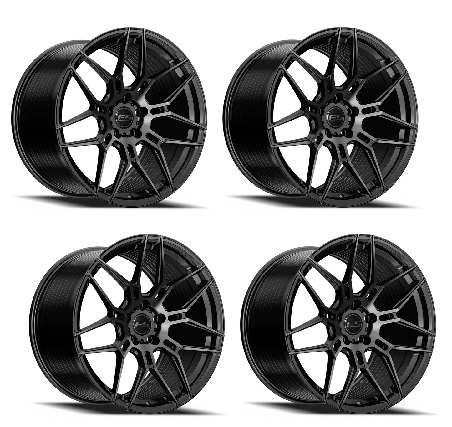 C6 Corvette Wheels – E5 Speedway Gloss Black Set of 4