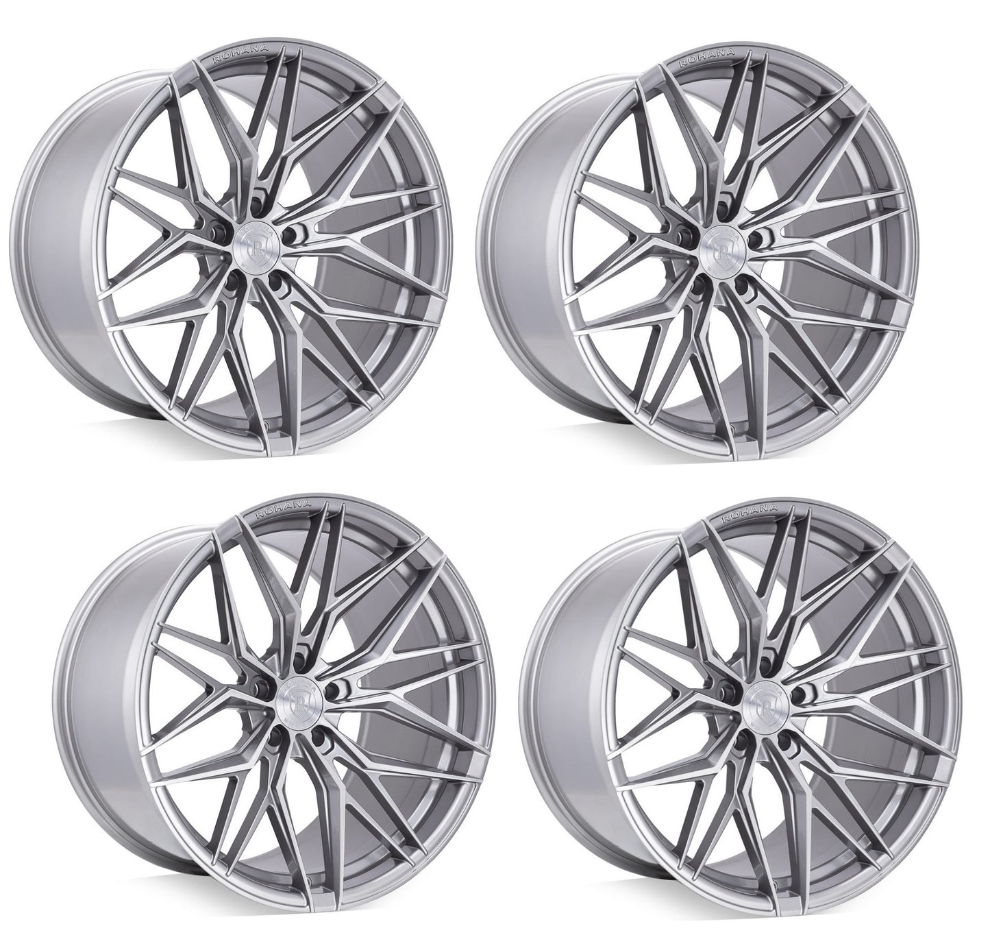 C6 Corvette Wheels - Rohana RFX17 Brushed Titanium Set of 4