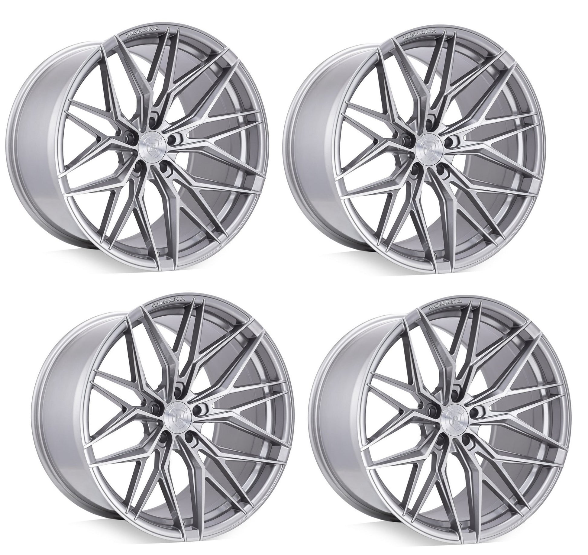 C6 Corvette Wheels - Rohana RFX17 Brushed Titanium Set of 4