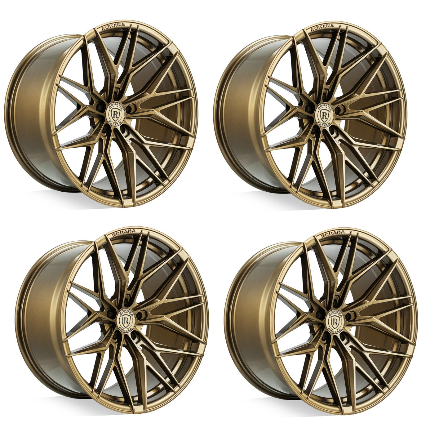 C6 Corvette Wheels - Rohana RFX17 Gloss Bronze Set of 4