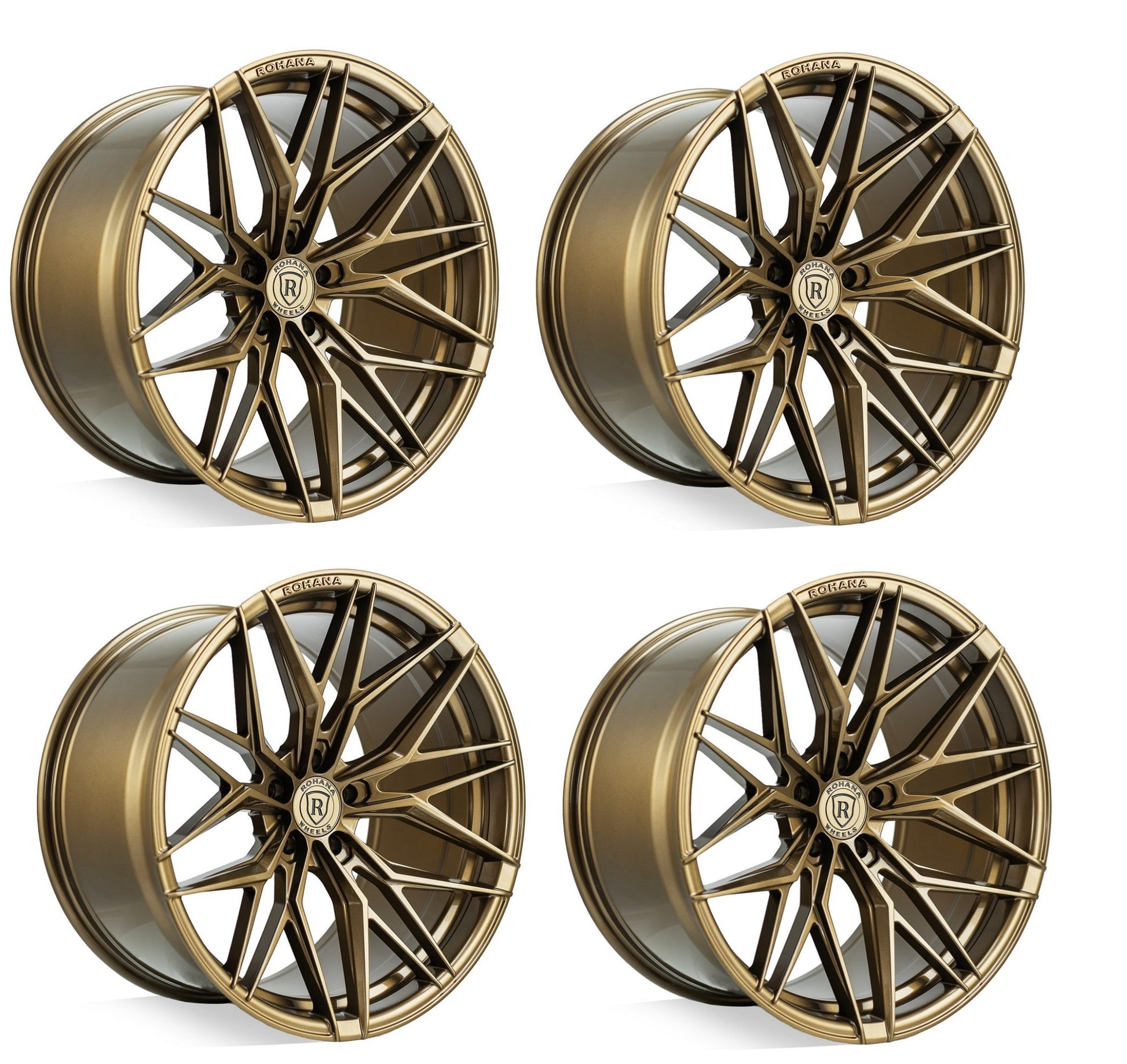 C6 Corvette Wheels - Rohana RFX17 Gloss Bronze Set of 4