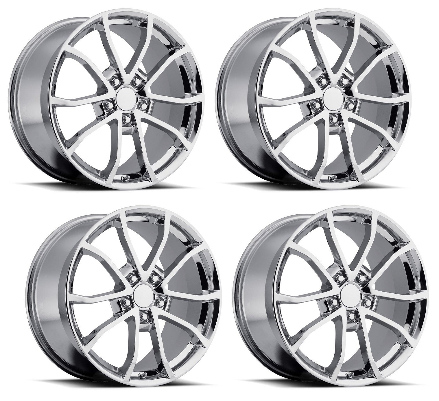 Set of Four C7 Corvette Grand Sport Replica Wheels - Chrome